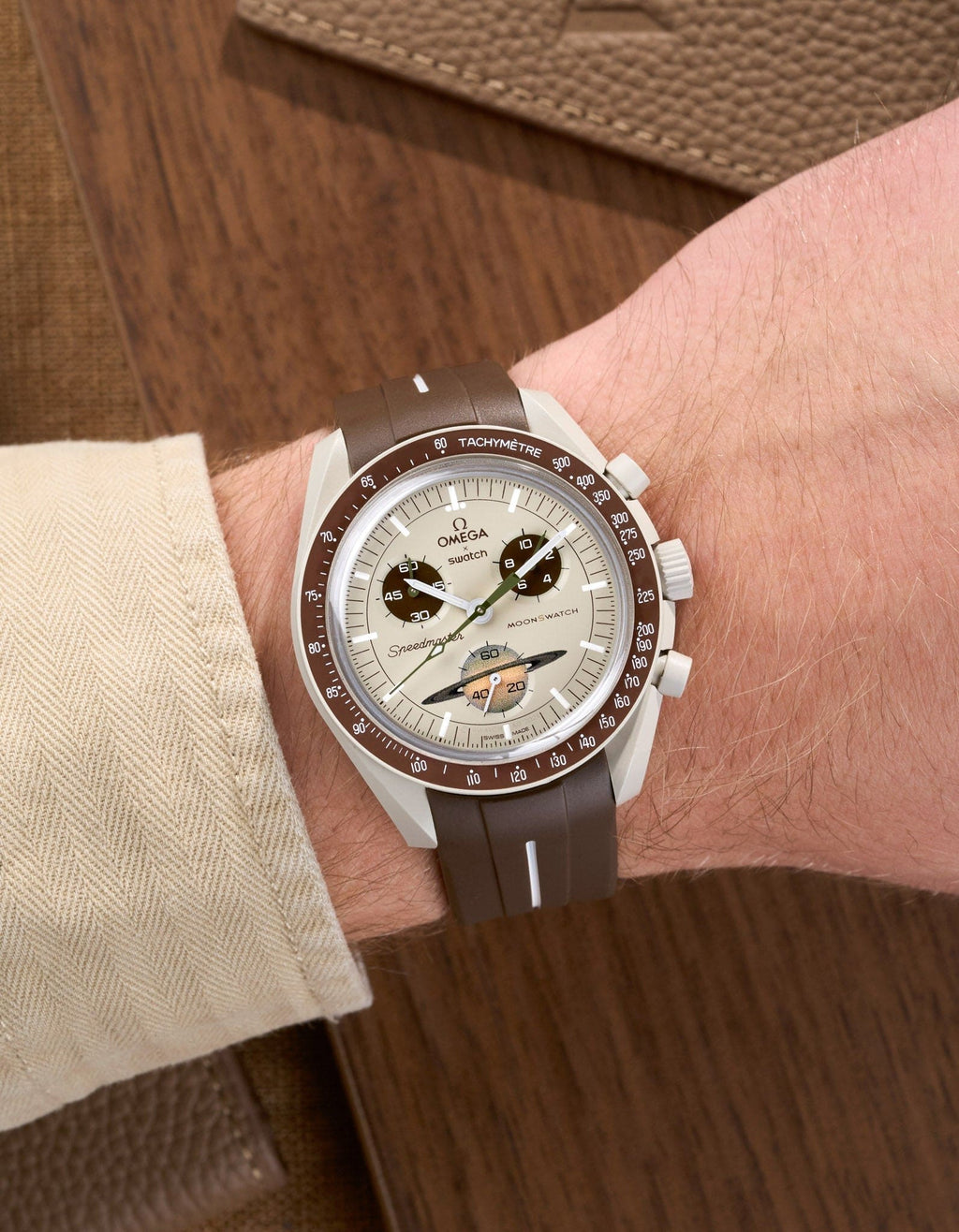 MoonSwatch Mission to Saturn (Rubber Strap) - OM Luxury